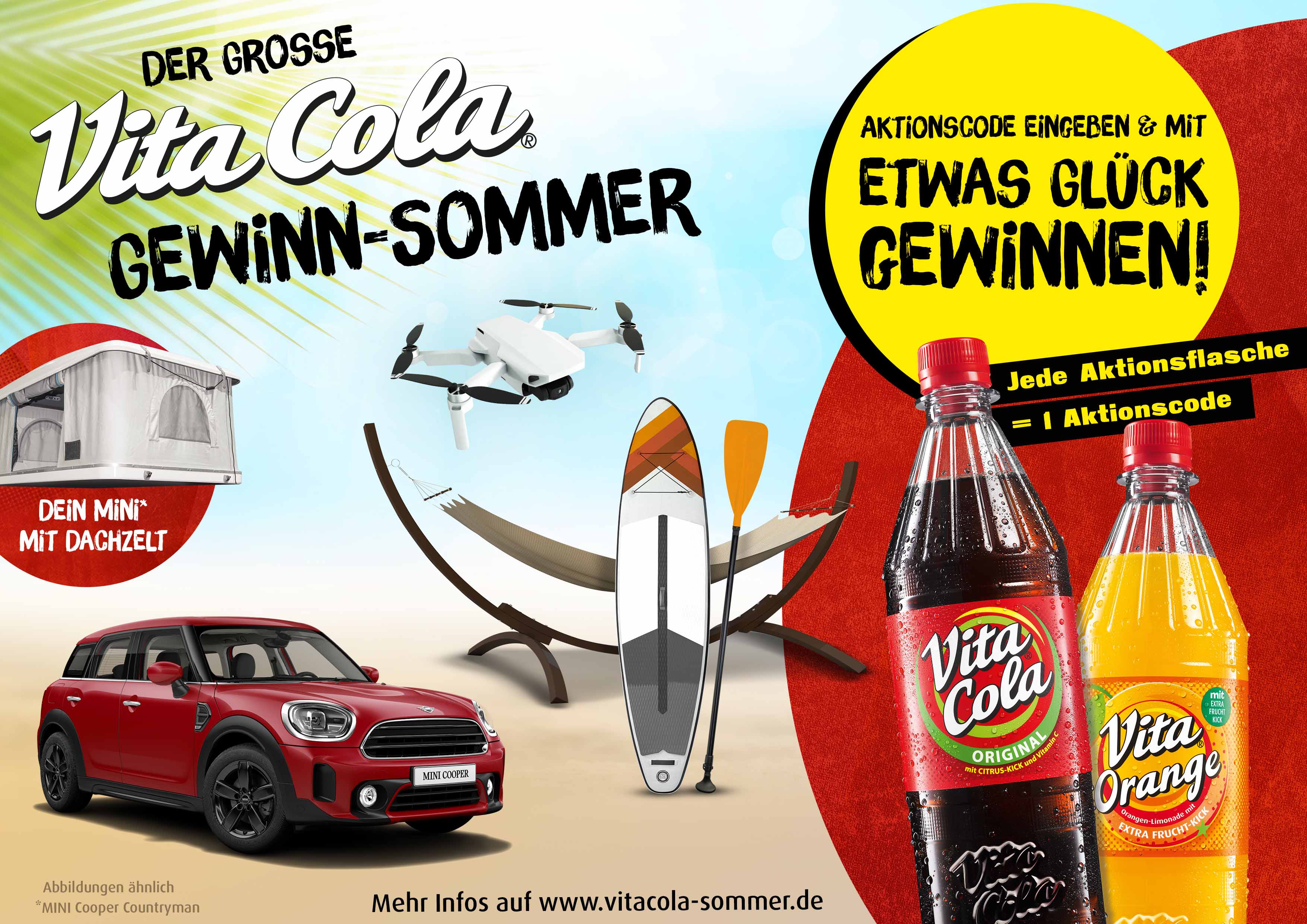 Thueringen-Infos.de - Thringen Infos & Thringen Tipps | Vita Cola verlost Mini Cooper mit Dachzelt